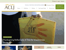 Tablet Screenshot of aclj.org